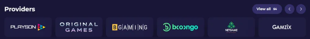 Lazybar Casino Game Providers